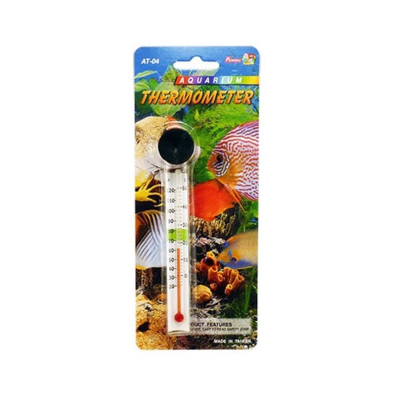 Glass Red Spirit Thermometer Large Flat
