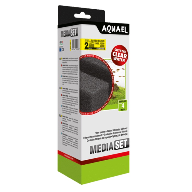 Aquael Sponge Turbo Filter 1000/1500/2000 (2pcs)