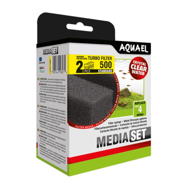 Aquael  Sponge Turbo Filter 500  (2 pcs)