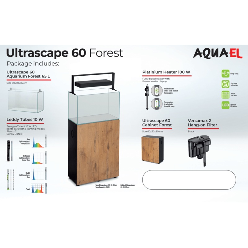 Aquael Ultrascape 60 Forrest Package