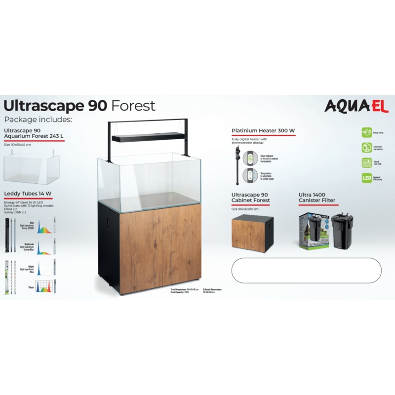 Aquael Ultrascape 90 Forrest Package
