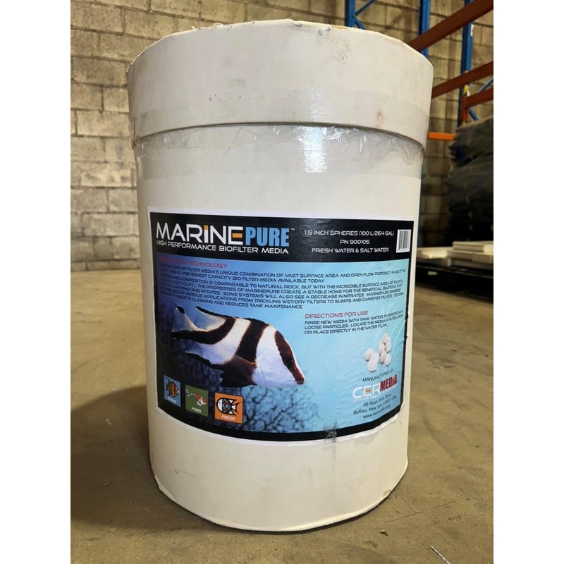MarinePure Spheres 100L Drum