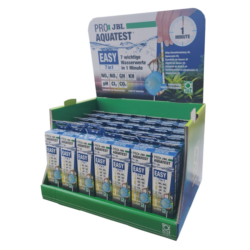 JBL ProAquatest 7-in-1 Test Strips & Display Box, 7 in 1 Test Strip Display pack
