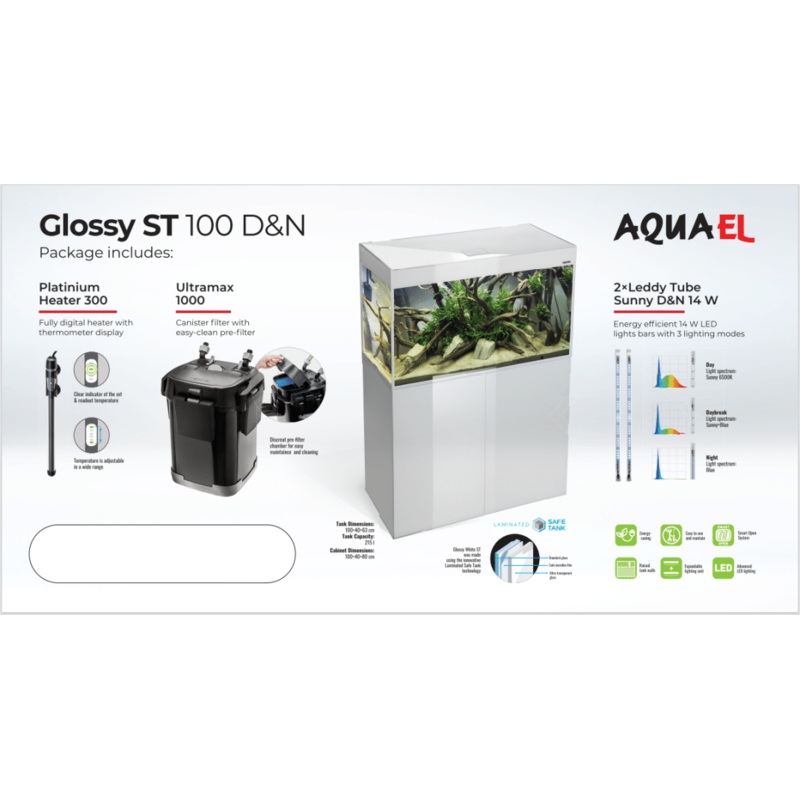 Aquael Glossy 100 White Package