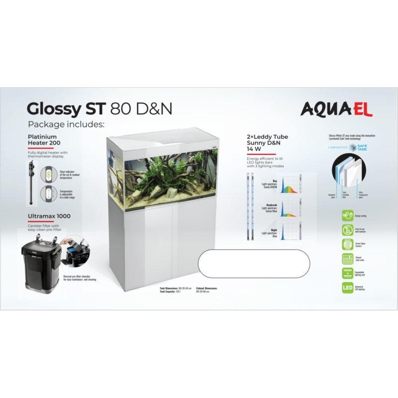 Aquael Glossy 80 White Package