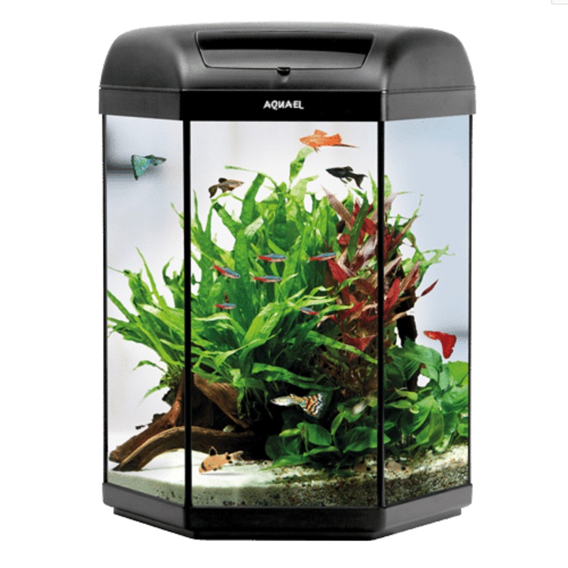 Aquael Hexa Set LT 60L Black Aquarium Set