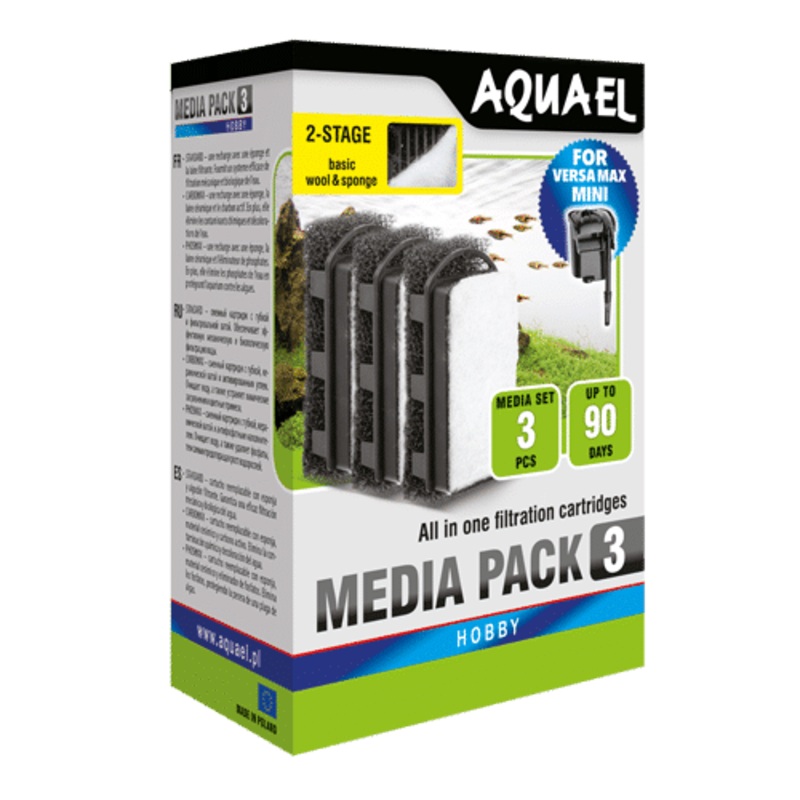 Aquael Versamax-mini Standard Media Pack (3pk)