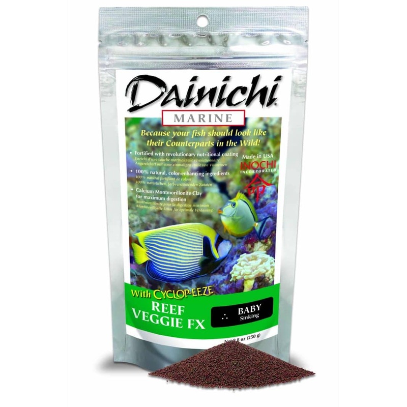 Dainichi Marine Sinking Pellets, Reef Veggie FX, Small 3mm, 2.5kg