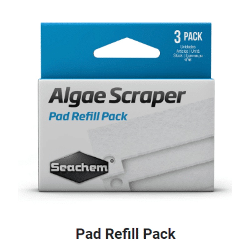 Seachem Algae Scraper Replacement Pads 3 pack
