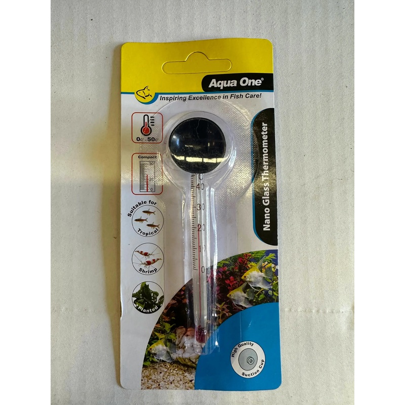 Aqua One Nano Glass Thermometer 9cm
