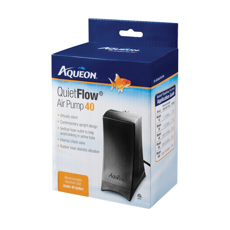Aqueon Quiet Flow Air Pump 40 (for up to 40 Gallon Tanks)