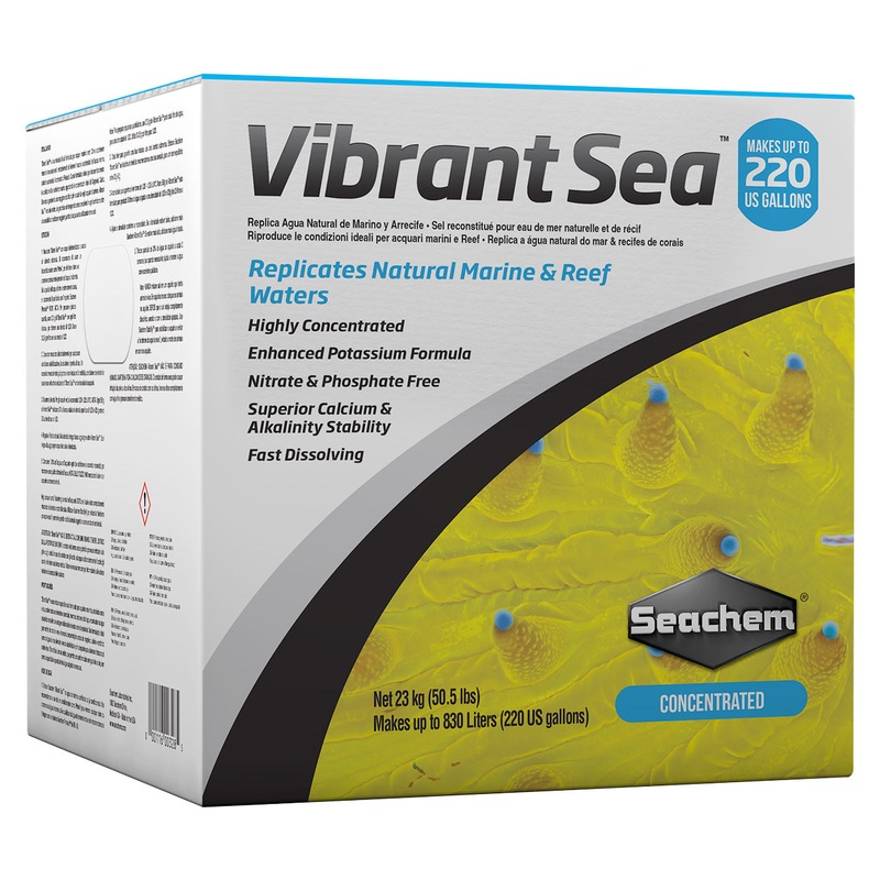 Seachem Vibrant Sea Salt - 220 gallon