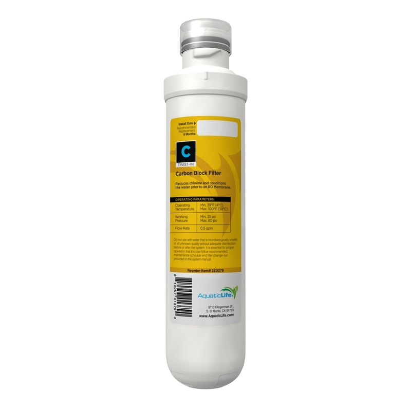AquaticLife Twist-In Carbon Block Filter