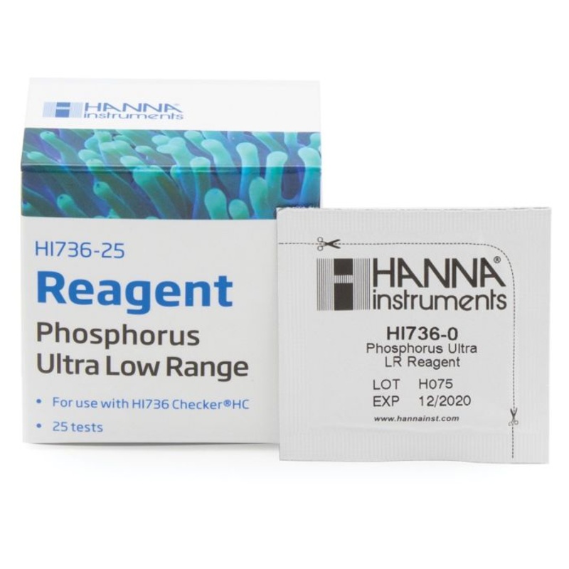 Hanna Marine Ultra Low Range Phosphorus Checker Reagents (25 Tests) HI736-25