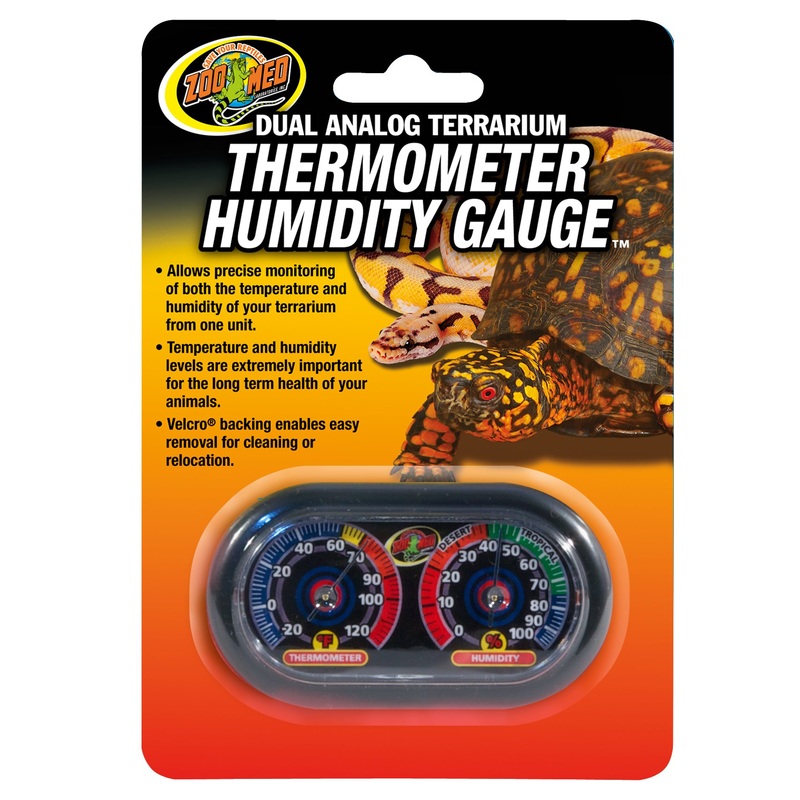 Dual Analog Terrarium Thermometer/Humidity Gauge