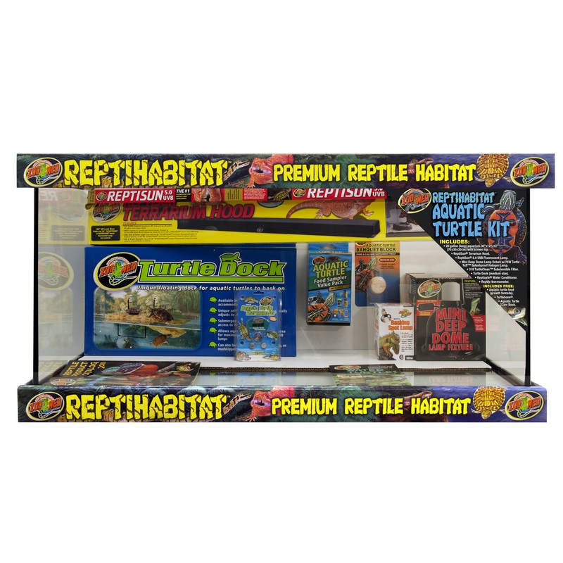 Zoo Med 40 Gallon ReptiHabitat Aquatic Turtle Kit