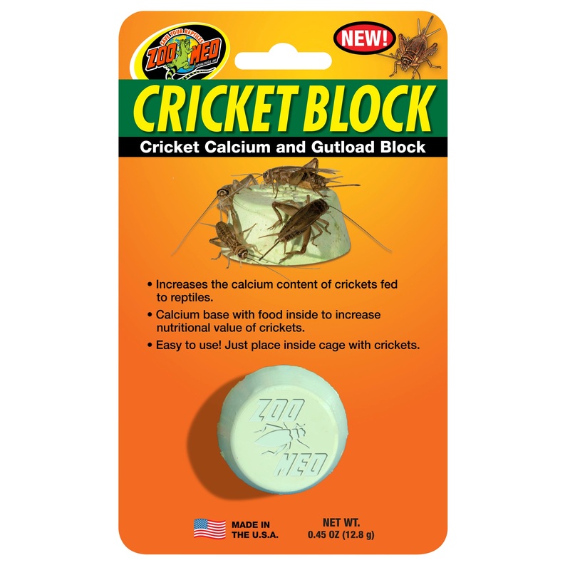 Zoo Med Cricket Block  Cricket Calcium and Gutload Block
