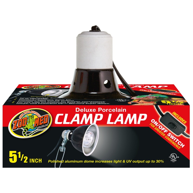 Zoo Med Deluxe Porcelain Clamp Lamp