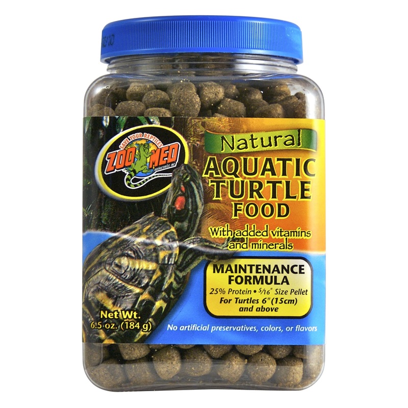 Zoo Med Natural Aquatic Turtle Food  Maintenance Formula 6.5 oz/12 oz/24 oz