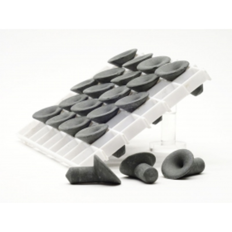 Ceramic Coral Frag Plug - Angled, Black