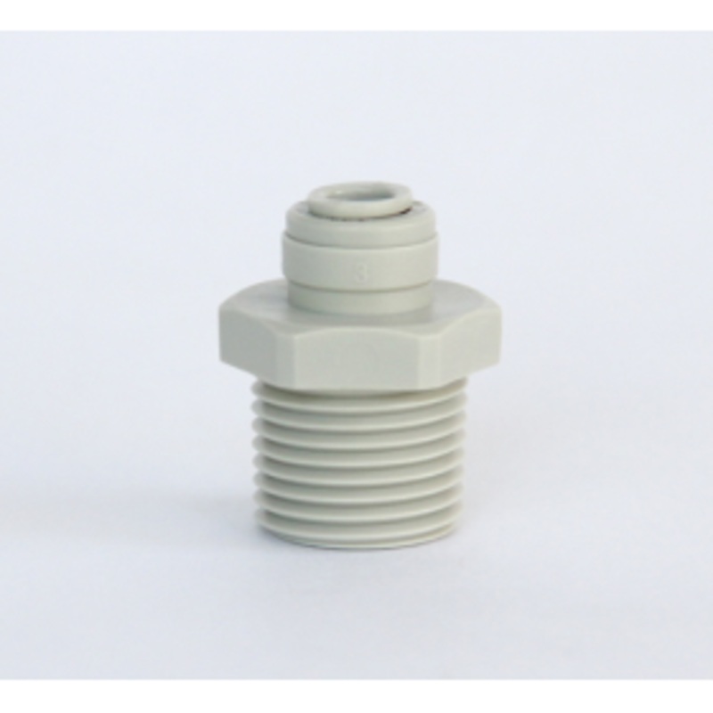CONNECTOR 1/2" MALE THREAD 3/8" TUBE
