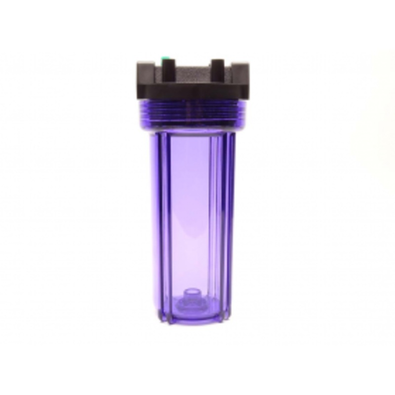 RO CLEAR HOUSING 10" X 2.5" WITH 3/4" INLET/OUTLET