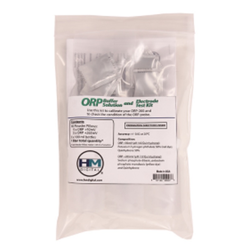 HM Digital ORP Buffer Solution and Electrode Test Kit