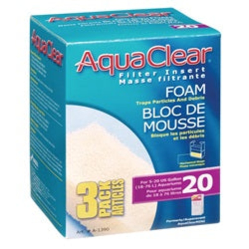 Aquaclear 20 foam 3 pack