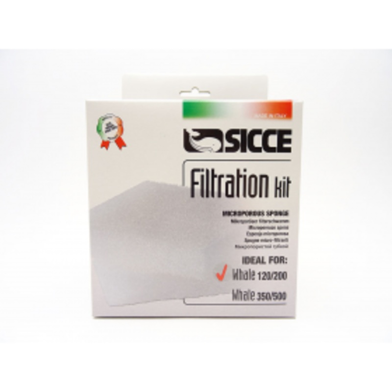 Sicce Whale 1,2, 120-200 Sponge 2 pack 20ppi & 30ppi