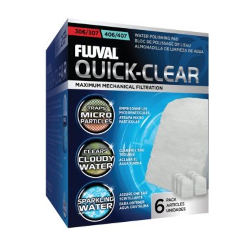 FLUVAL 307/407 WATER POLISHING NPAD 6 PACK