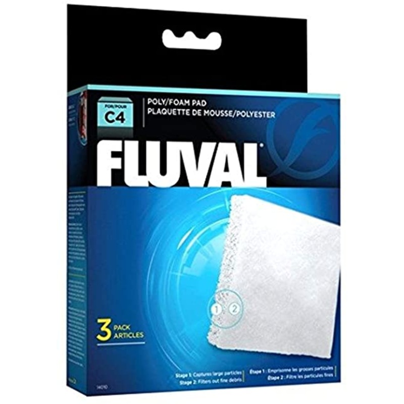 Fluval C4 3 pack poly/foam pad