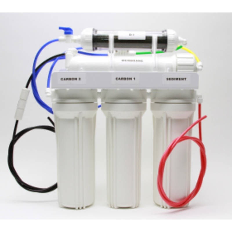 100GPD 5 STAGE RO-DI SYSTEM WITH WHITE HOUSING