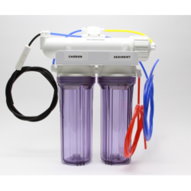 75GPD 3 STAGE RO SYSTEM WITH CLEAR HOUSING