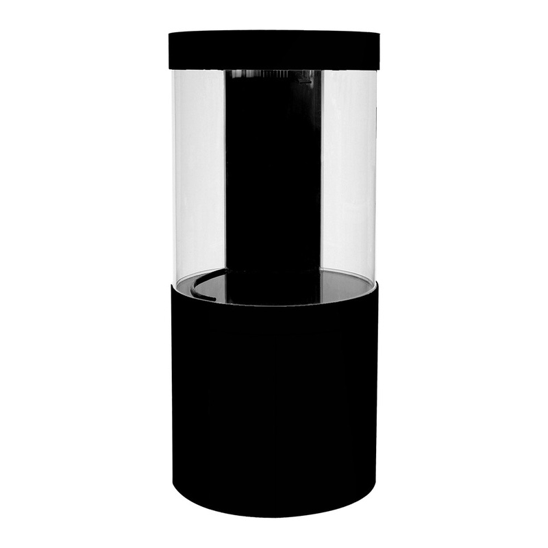 Pro Clear Cylinder Aquarium Kit - Sump Filtration - 80 gal - Black