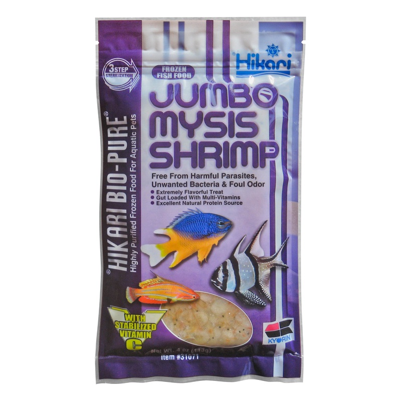 Hikari Bio-Pure Frozen Jumbo Mysis Shrimp - Flatpack - 4 oz