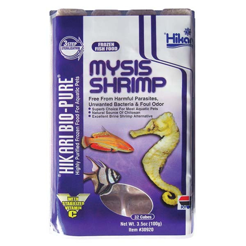 Hikari Bio-Pure Frozen Mysis Shrimp - Cubes - 3.5 oz