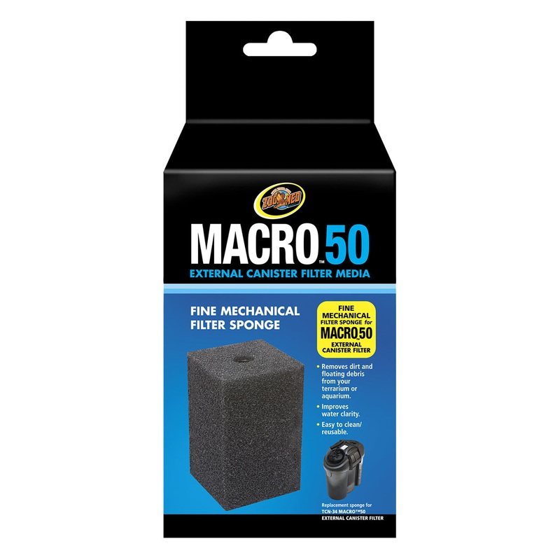 Zoo Med Fine Mechanical Filter Sponge for Macro 50 External Canister Filter