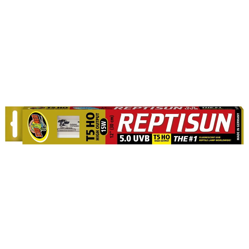 Zoo Med ReptiSun 5.0 UVB T5 HO  High Output Linear Lamp 12 in, 22 in, 34 in