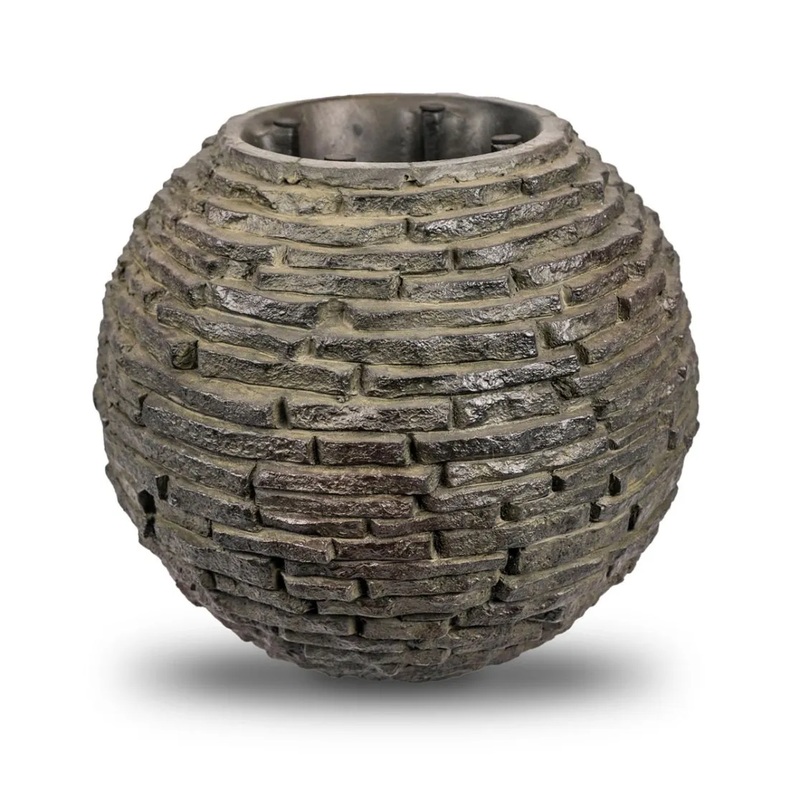 AQUASCAPE STACKED SLATE SPHERE 18" Dia