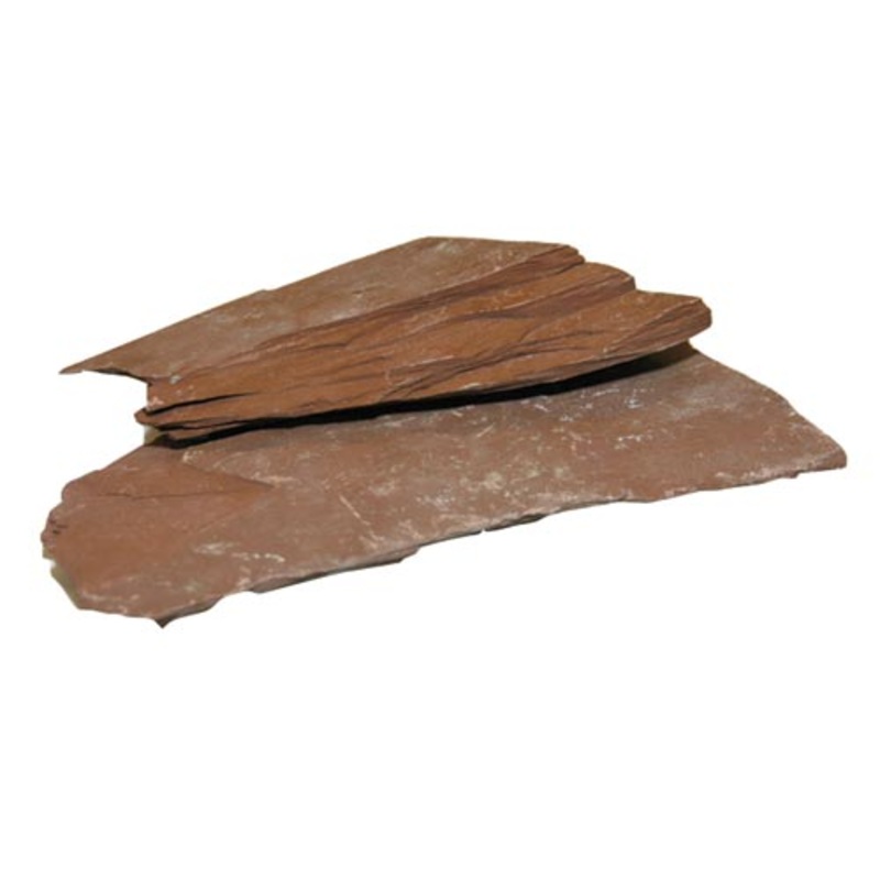 Feller Stone Slate Rock - Red - 55 lb (Box)