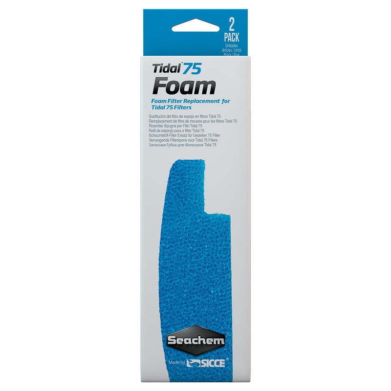 Seachem Tidal 75 Foam 2 Pack
