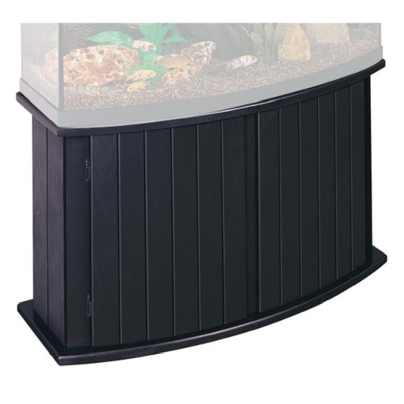 Classic Pine Bow Front Stand - Black - 72 gal