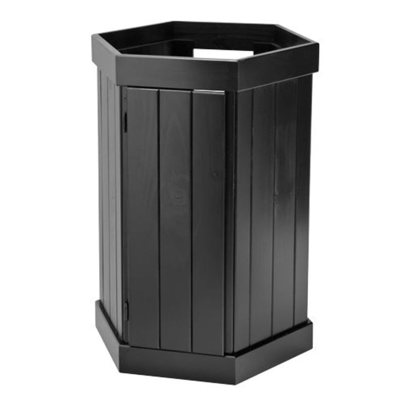 Hexagon Pine Stand - Black - 35 gal