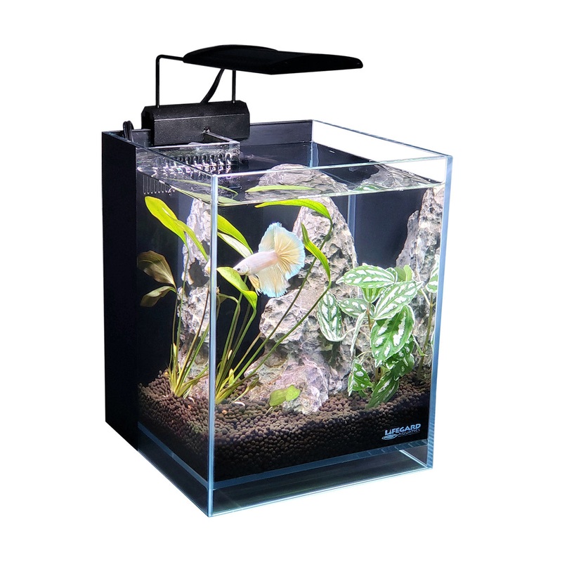 Lifegard Aquatics 45 Betta Low Iron Ultra Clear Aquarium - 1.2 gal - 5.9" x 5.9"