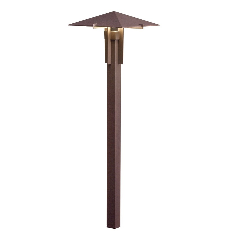 Kichler 12V LED 3000K 8" Dome Path Light, Centennial Brass (15803AZT)