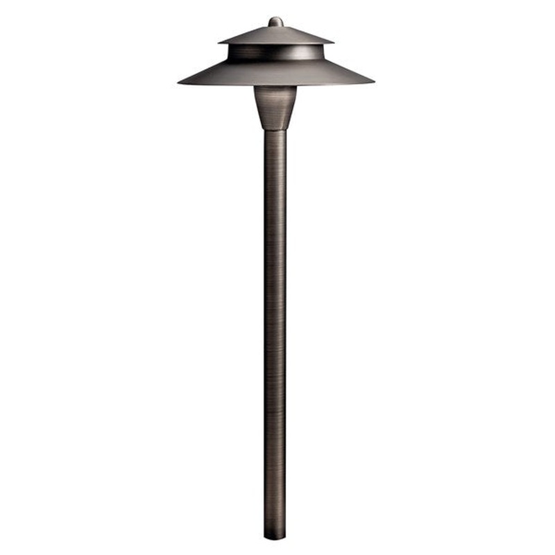Kichler 12V Brass 8.5" Path Light Centennial Brass (15480CBR)