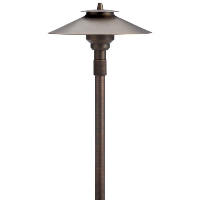 Kichler 12V Large Adjustable Height Path Light Centennial Brass (15503CBR)