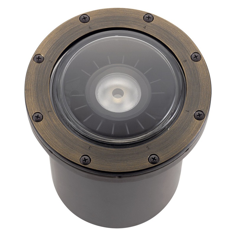 Kichler VLO 3000K LED 15 Degree Beam Angle In-Ground Accent Centennial Brass (K/16023)