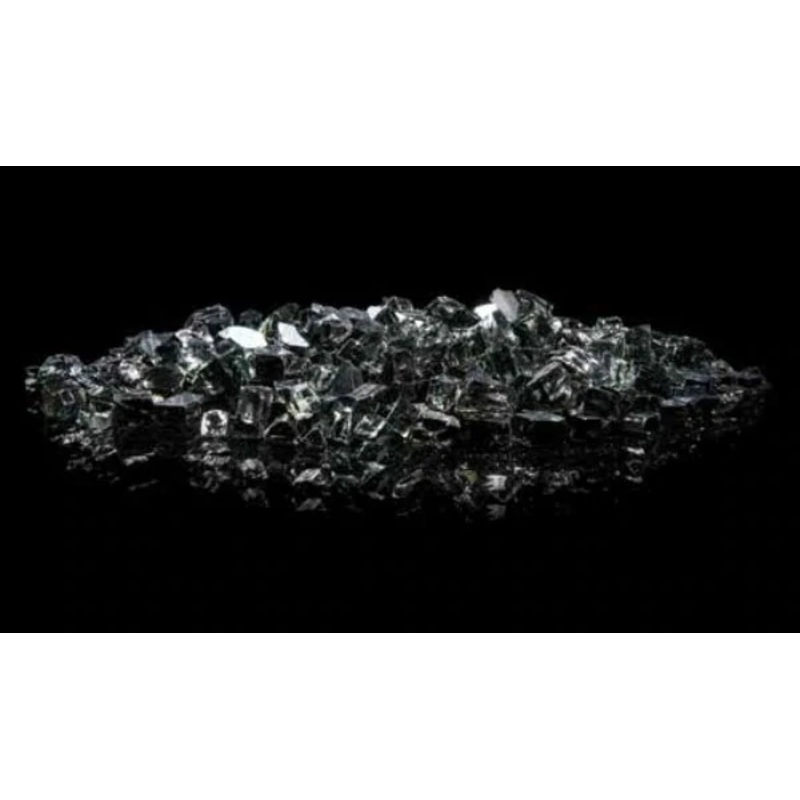 Lava Glass 1/4"-1/2" Reflective-BLACK (20LB BAG)