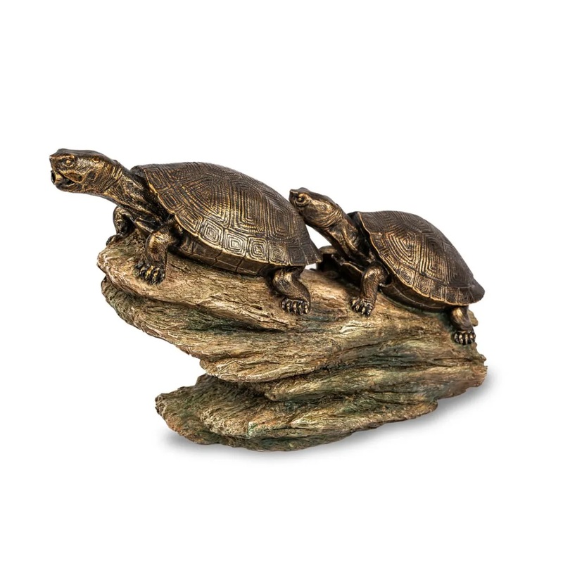Aquascape Double Turtle On Log Spitter